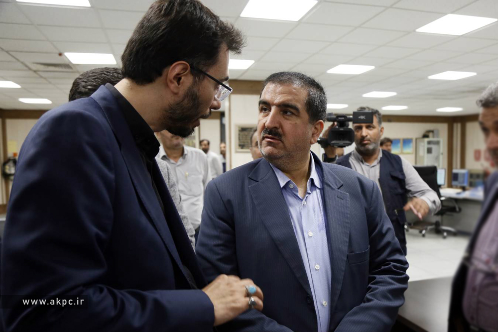 بازدید دکتر لله گانی مدیرعامل بانک رفاه کارگران و دکتر سعید صادقی از پتروشیمی امیرکبیر