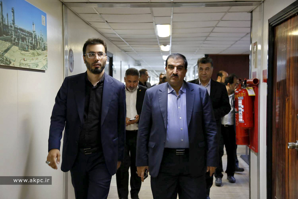 بازدید دکتر لله گانی مدیرعامل بانک رفاه کارگران و دکتر سعید صادقی از پتروشیمی بندر امام