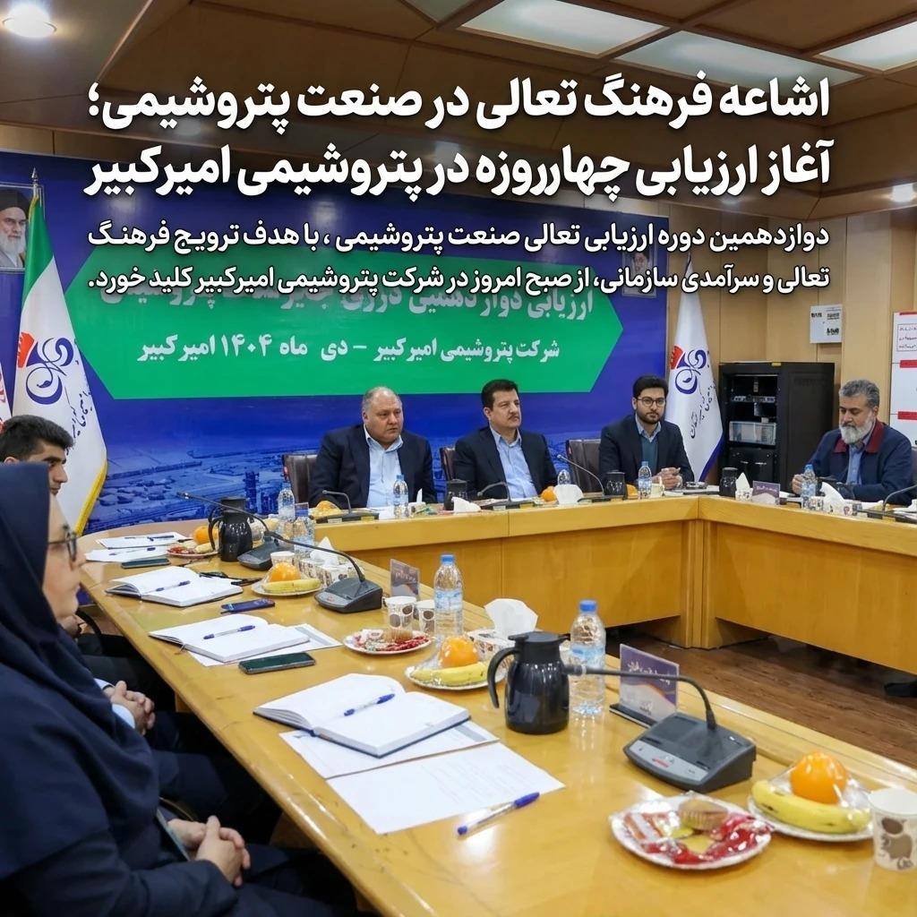 اشاعه فرهنگ تعالی در صنعت پتروشیمی؛ آغاز ارزیابی چهارروزه در پتروشیمی امیرکبیر